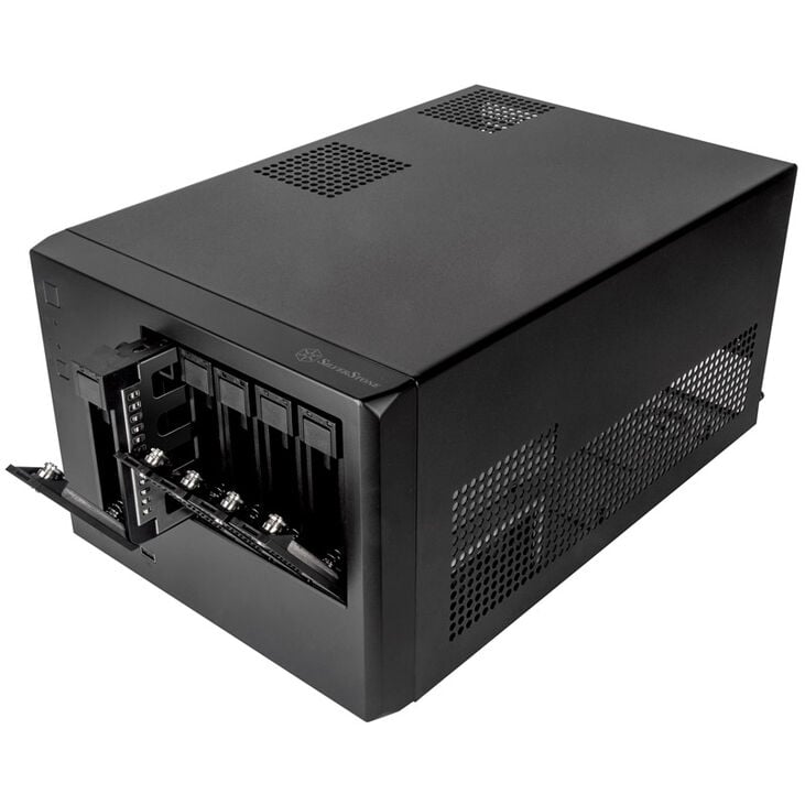 SilverStone SST-CS351B SAS-12G-/SATA-6G-NAS-Gehäuse mit 5 Einschüben image number 2