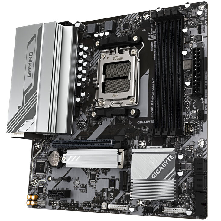 GIGABYTE B650M Gaming Plus WiFi Mainboard, Sockel AM5, AMD B650, Micro-ATX, DDR5 image number 4