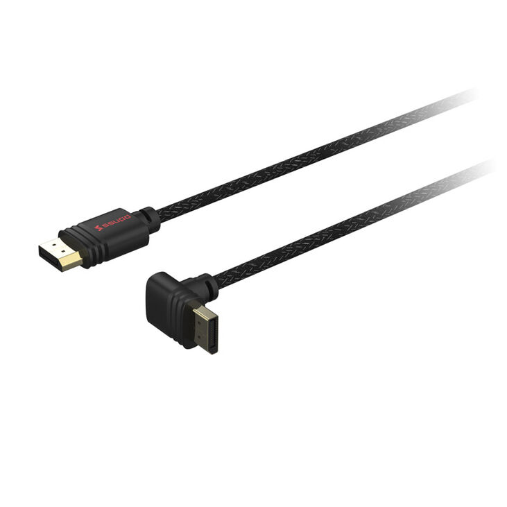 Ssupd Meshroom DisplayPort 1.4 Kabel - 90 Grad gewinkelt, 8K, 2m, schwarz image number 0