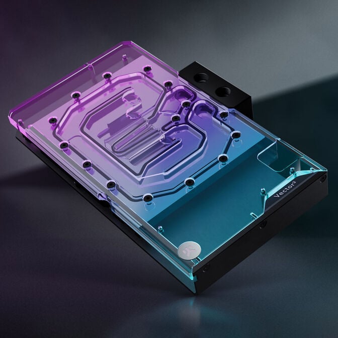 EKWB EK-Quantum Vector&sup3; Master RTX 5090 GPU-Wasserk&uuml;hler, D-RGB, Backplate - Acryl image number 2