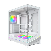 Montech Sky 3 PC-Geh&auml;use, Midi-Tower, ATX, ARGB, Tempered Glass - wei&szlig;