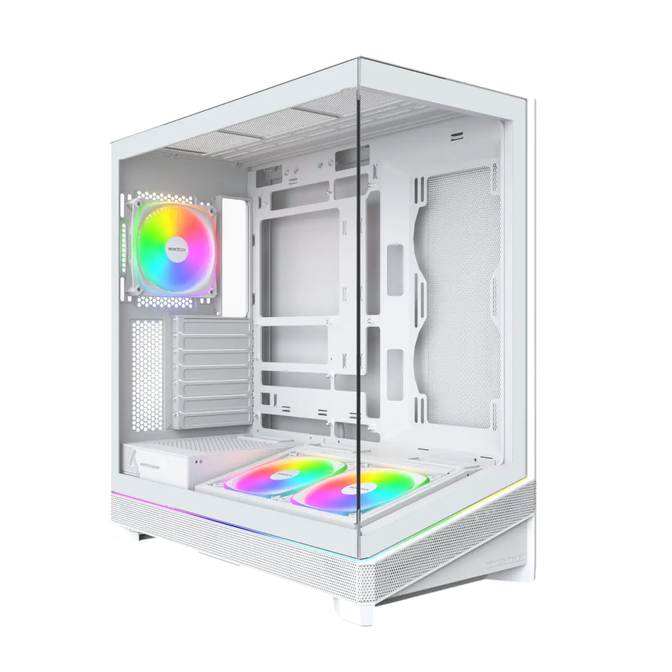 Montech Sky 3 PC-Geh&auml;use, Midi-Tower, ATX, ARGB, Tempered Glass - wei&szlig; image number 0