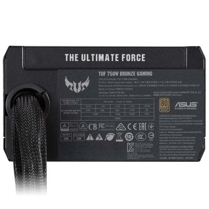 ASUS TUF 750B 80 PLUS Bronze Power Supply - 750 Watts image number 5