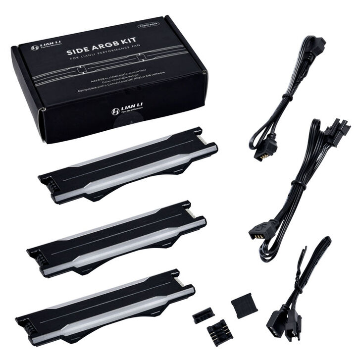 Lian Li UNI FAN P28 Side ARGB Strip, Triple Pack - black image number 7