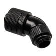 Alphacool HF connection 45 degrees G1/4 inch female thread to 16/10mm - rotatable, black image number null