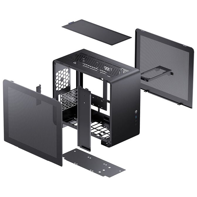 Jonsbo U4 Mini Mesh Micro-ATX-Geh&auml;use - schwarz image number 6