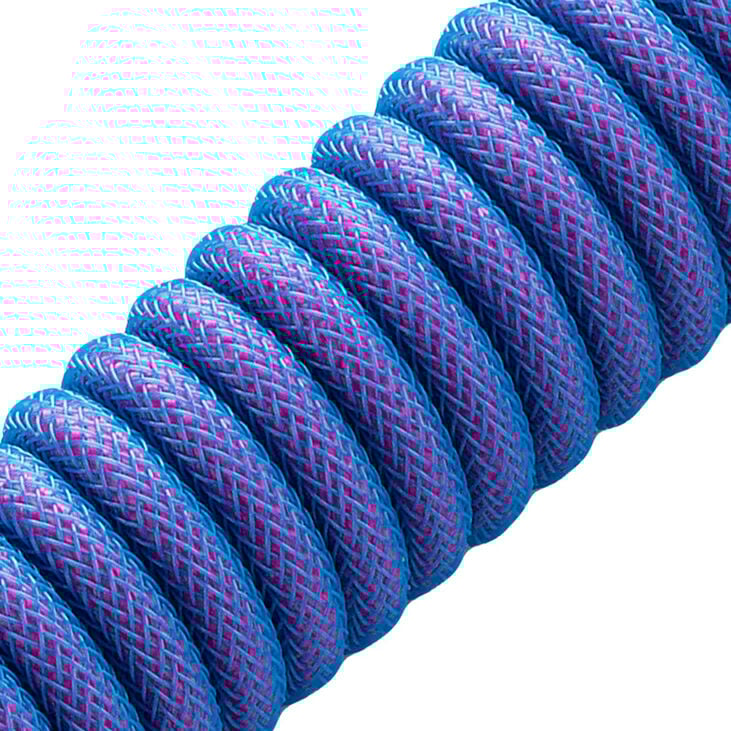 CableMod PRO Coiled Keyboard Cable USB-C zu USB Typ A, Galaxy Blue - 150cm image number 1
