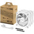 ASUS Prime MR120 ARGB Fan, PWM, Reverse - 120mm, white, pack of 3 image number null