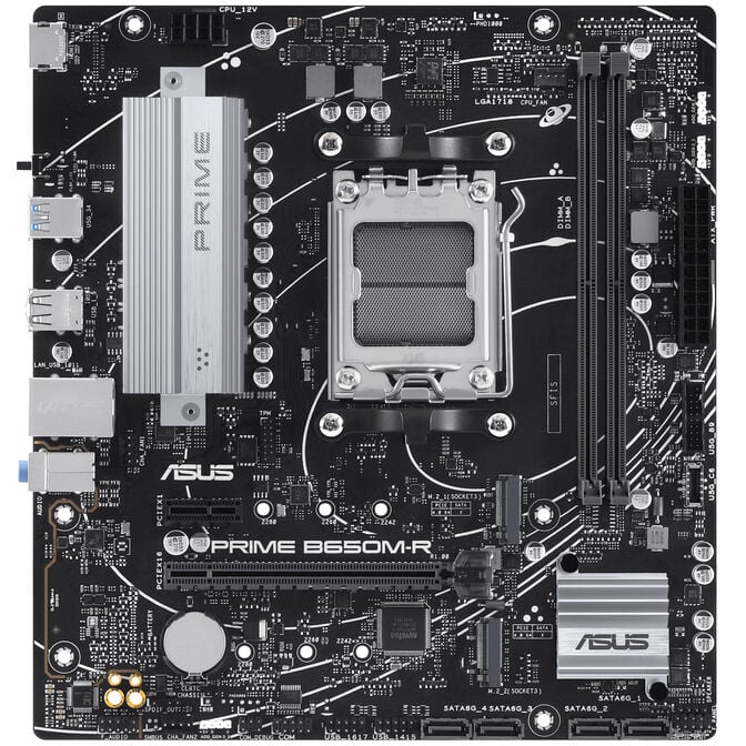 ASUS Prime B650M-R motherboard, B650 chipset, AM5 socket, DDR5 image number 2