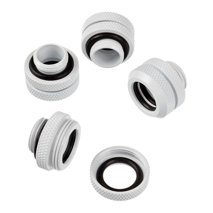 Corsair Hydro X Series XF Hardline Anschluss gerade G1/4 Zoll auf 12mm AD Hardtube - 4er Pack, weiß image number 2