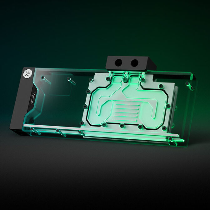 EK Water Blocks EK-Quantum Vector&sup2; XC3 RTX 3080/90 ABP D-RGB - Nickel + Acryl image number 2