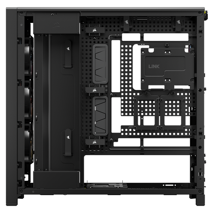 Corsair Frame 5000D RS ARGB PC Case, Mid-Tower, E-ATX, RGB, Tempered Glass - Black image number 6