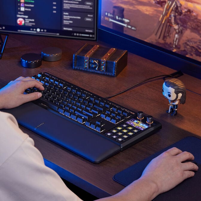 CORSAIR Galleon 100 SD Gaming-Tastatur, Full-Size, integriertes Stream Deck, Hot-Swap, DE - schwarz image number 26