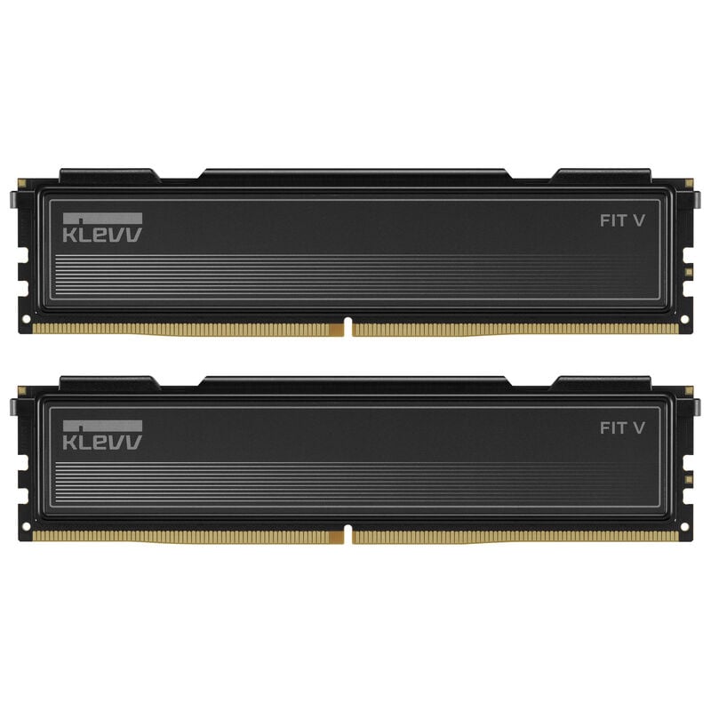 KLEVV FIT V DDR5-6000 RAM, CL28, XMP 3.0 & EXPO - 32 GB Dual-Kit, schwarz