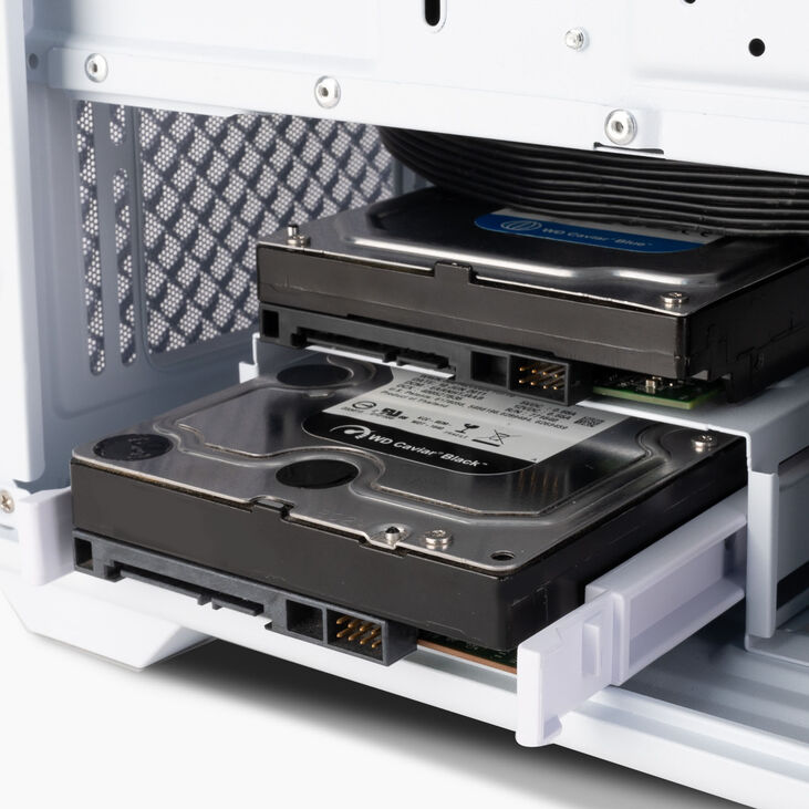 SilverStone FARA 515XR PC case, Mid Tower, ATX, RGB, Tempered Glass - white image number 9