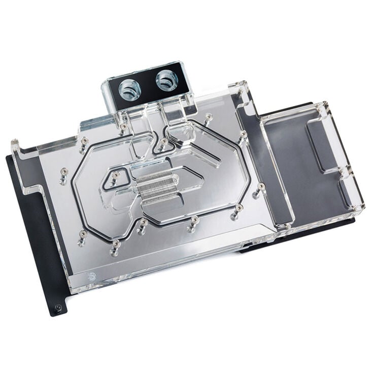 Bitspower Classic ASUS ROG Strix GeForce RTX 3080 GPU Wasserkühler - Nickel + Acryl image number 0
