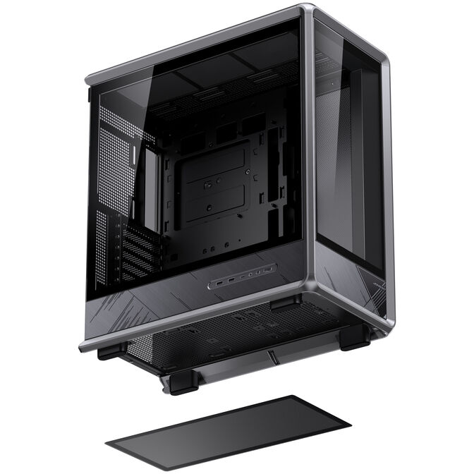 Jonsbo D401 PC-Geh&auml;use, Midi-Tower, ATX, Tempered Glass - schwarz image number 13