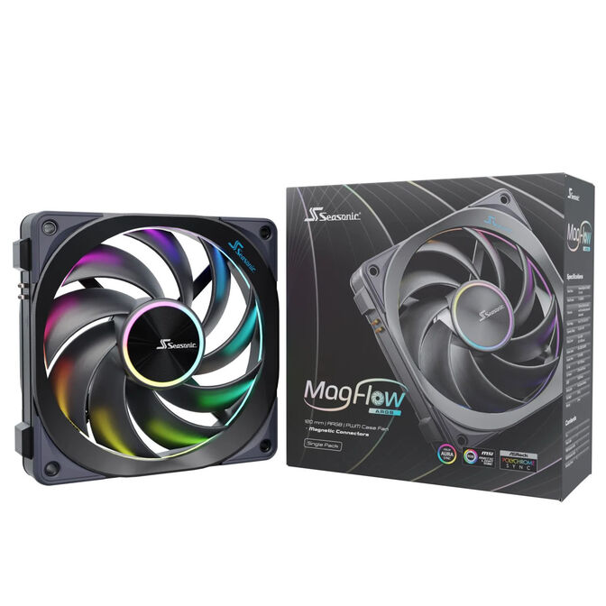 Seasonic MagFlow 1225 ARGB PWM Fan - 120mm image number 0