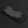 AKKO Black & Gold 3084B Plus Gaming Tastatur, RGB &ndash; Akko V3 Cream Yellow Pro Switches, ISO DE, schwarz & gold image number null