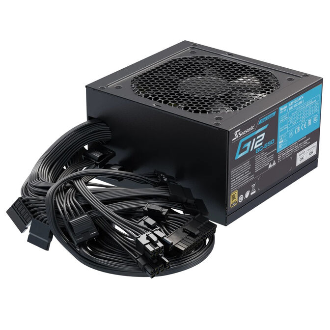 Seasonic G12 GC 80 PLUS Gold power supply - 650 watts, black image number 4
