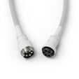 Glorious Coiled Cable Ghost White, USB-C auf USB-A Spiralkabel - 1,37m, wei&szlig; image number null