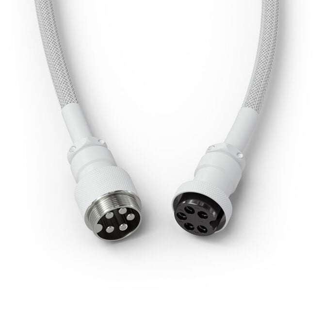 Glorious Coiled Cable Ghost White, USB-C auf USB-A Spiralkabel - 1,37m, wei&szlig; image number 3