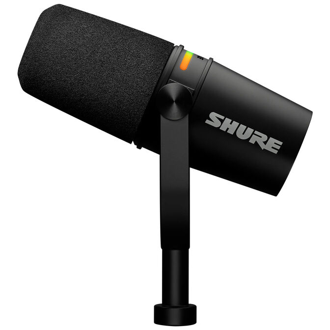 Shure MV7+-K Podcast Microphone XLR/USB - black image number 1
