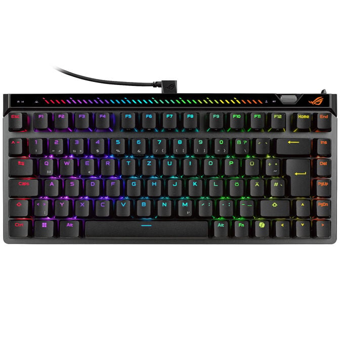 ASUS ROG Falchion Ace 75 HE Gaming-Tastatur, 8.000Hz, RGB - ROG HFX V2 & magnetische V2X Switches, ISO, schwarz image number 2