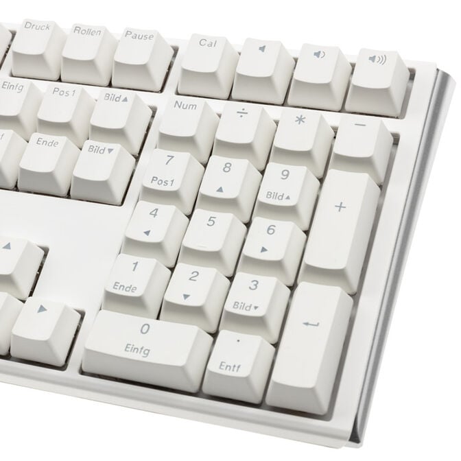 Ducky One 3 Classic Pure White Gaming Keyboard, RGB LED - MX-Blue image number 7