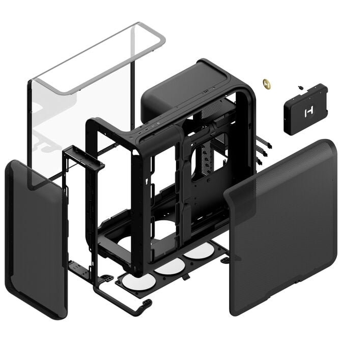 HYTE X50 Midi Tower - Pitch Black image number 10