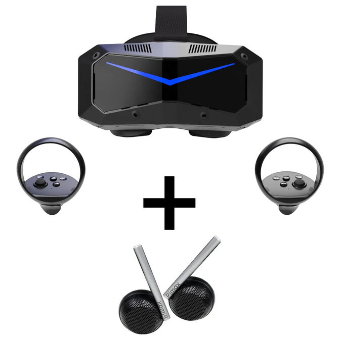 Pimax Crystal Super VR-Headset, 57 PPD + DMAS-Kopfh&ouml;rer Bundle - schwarz image number 0