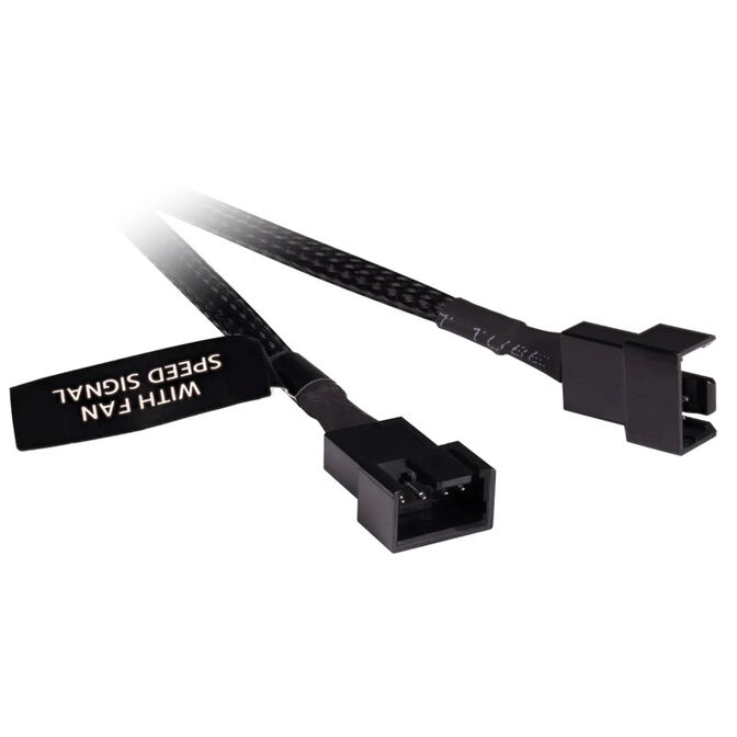 Alphacool Y-Splitter 4-pin to 2x 4-pin PWM 30cm - black image number 1