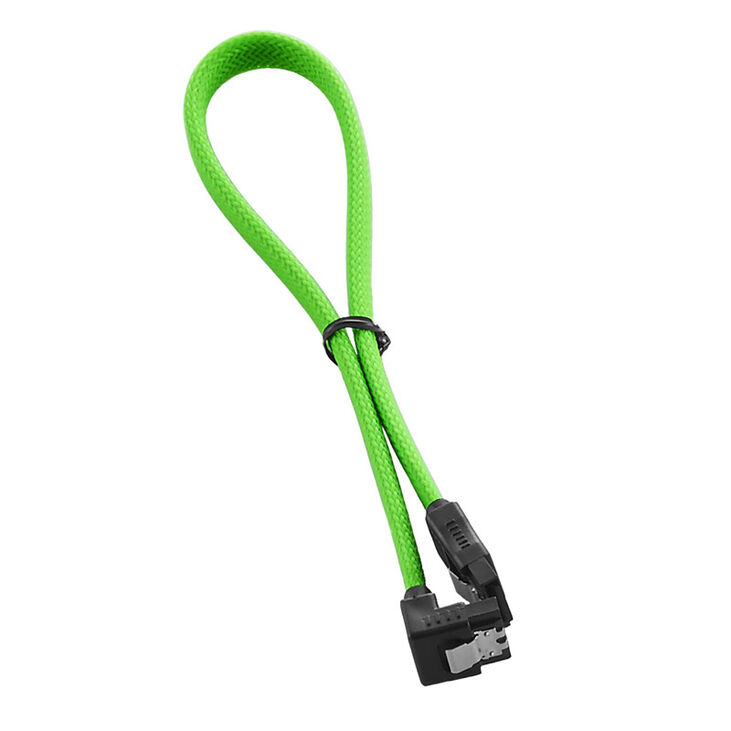 CableMod ModMesh Right Angle SATA 3 Cable 30cm - light green image number 1