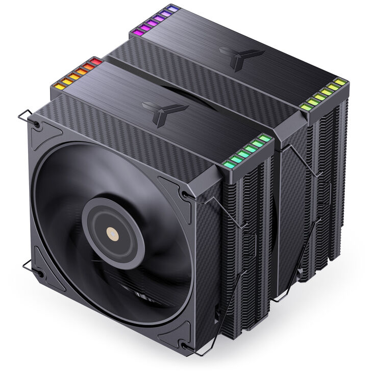 Jonsbo HX6280 CPU cooler, PWM, RGB - 130mm, black image number 2