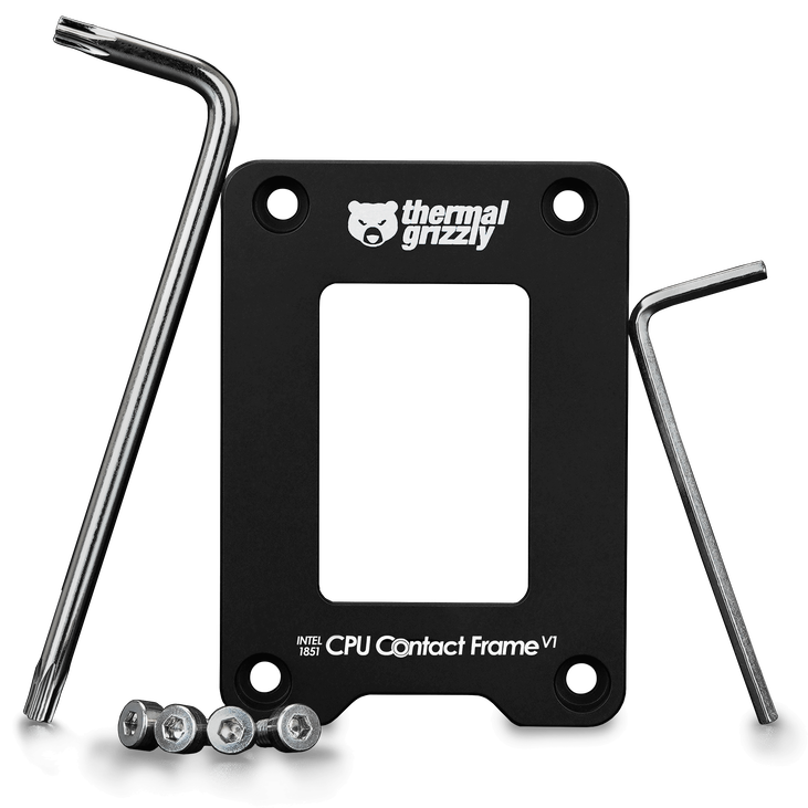 Thermal Grizzly Intel 1851 CPU Contact Frame V1 - schwarz image number 3