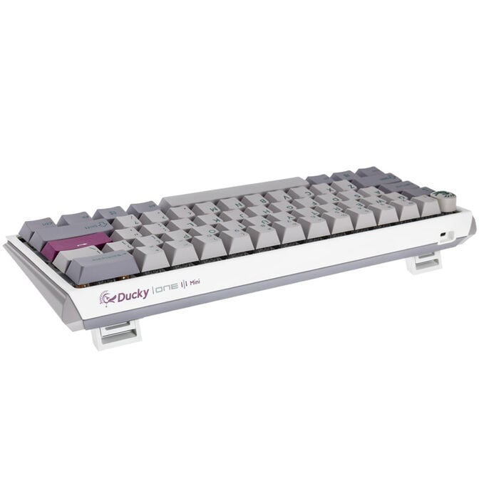 Ducky One 3 Mist Grey Mini Gaming Keyboard, RGB LED - MX-Speed-Silver (US) image number 2