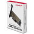 AXAGON PCEM2-D PCIe 3.0 adapter, 1x M.2 NVMe, 1x M.2 SATA, up to 22110 - passive cooling image number null