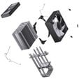 Jonsbo CR-1400 V2 CPU cooler, RGB - 92mm, black image number null
