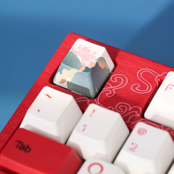 Varmilo VEA108 Koi Gaming Tastatur, MX-Brown, wei&szlig;e LED - US Layout image number 6
