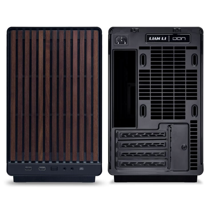 Lian Li DAN Cases A3-mATX Wood Edition PC-Gehäuse, Micro-ATX - Walnuss, schwarz image number 3