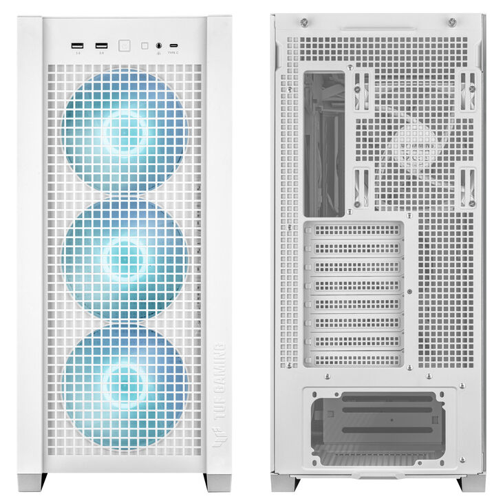 ASUS TUF Gaming GT302 TG ARGB Gehäuse - weiß image number 1