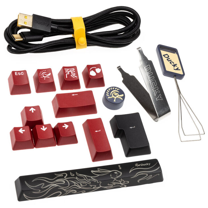 Ducky Mecha Pro SF Gaming Tastatur - Cherry MX-Red image number 8