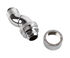 Bitspower connector 90 degrees G1/4 inch female thread to 19/13mm - rotatable, shiny silver image number null