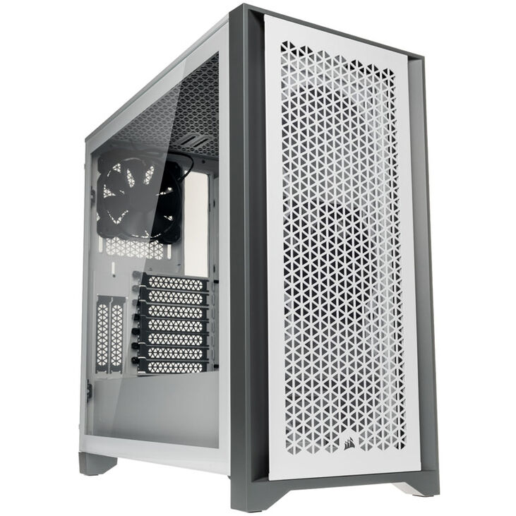 Corsair 4000D Airflow Tempered Glass Mid Tower - White Window image number 0