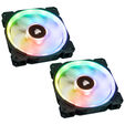 Corsair LL140 Node PRO High Performance PWM L&uuml;fter (RGB), Twin Pack inkl. Controller - 140mm image number null