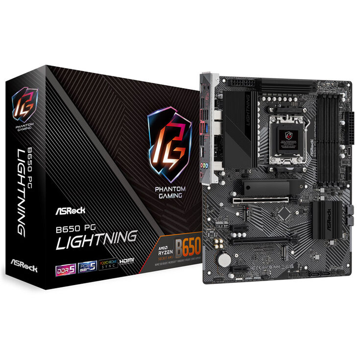 ASRock B650 PG Lightning, AMD B650 Mainboard - Sockel AM5, DDR5 image number 0