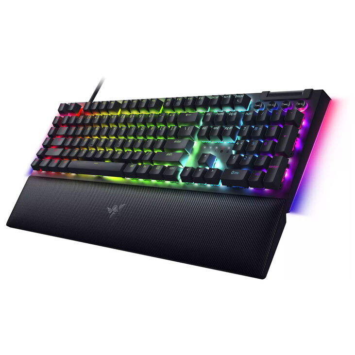 Razer BlackWidow V4 Gaming Keyboard, mechanical, RGB – Green Switch, black image number 4