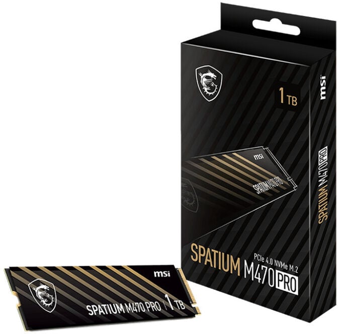 MSI SPATIUM M470 PRO SSD, PCIe 4.0 M.2 Typ 2280 - 1 TB image number 0