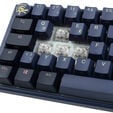Ducky One 3 Cosmic Blue Mini Gaming Keyboard, RGB LED - MX-Ergo-Clear image number null