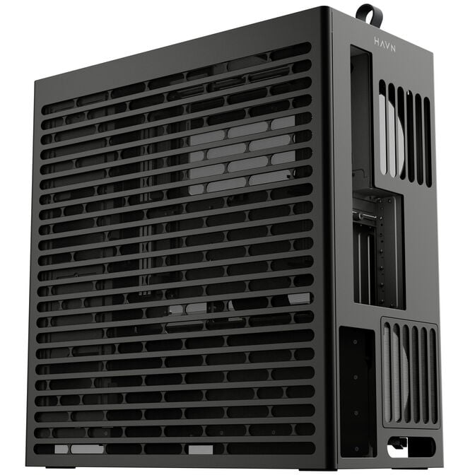 HAVN HS 360 VGPU PC-Geh&auml;use, Midi-Tower, vertikale GPU-Halterung - schwarz image number 2